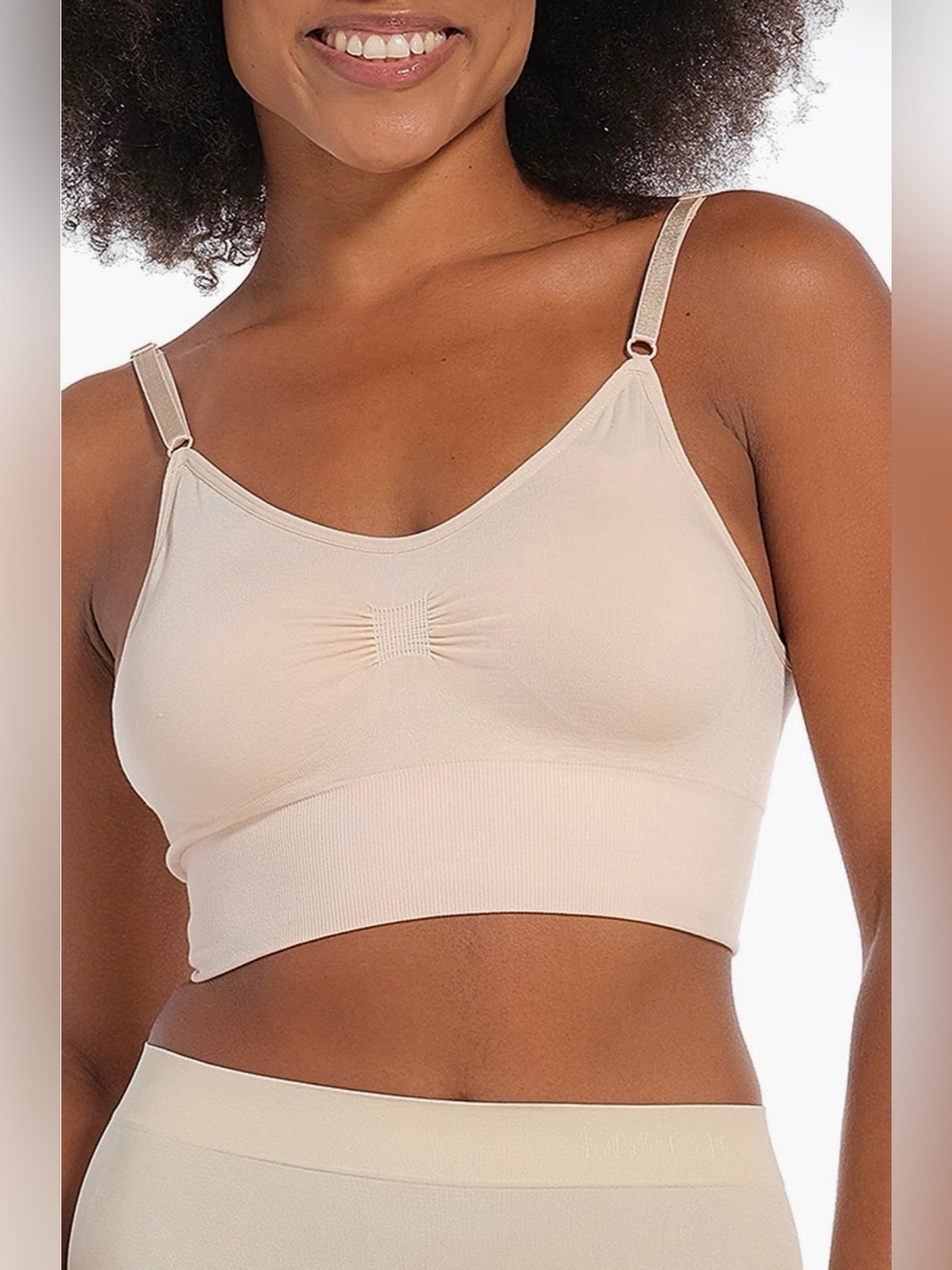 MAGIC Bodyfashion NEW Size XL Low Back Bra Color Latte MSRP $32